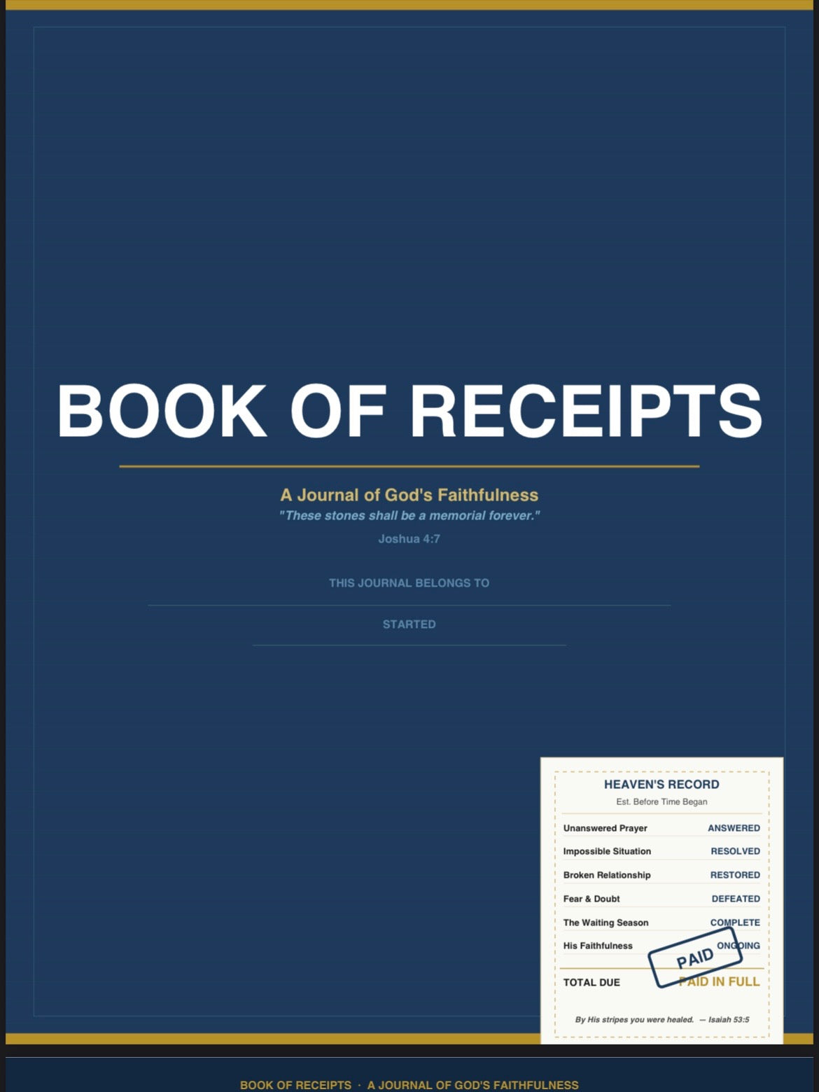 Book of Receipts